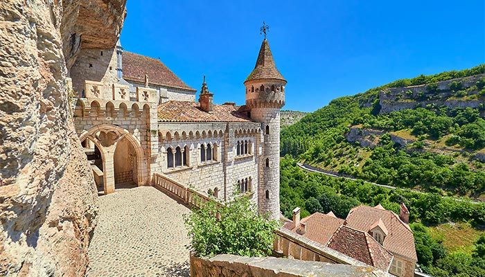 Sanctuaire Notre-Dame de Rocamadour dans le lot